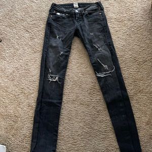 True Religion distressed denim
